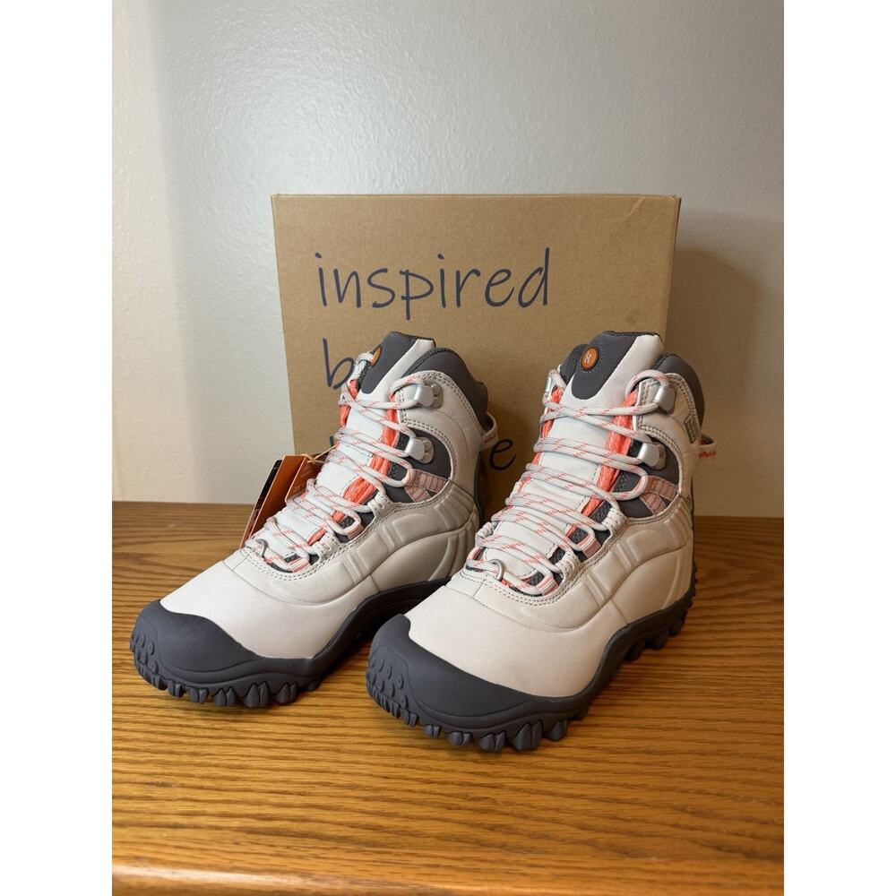 Xpeti Thermator 8 Lace-Up Ankle Hiking Boot NEW Gray & Orange Woman Sz 6